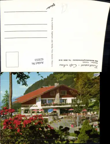 623553,Mittelberg Kleinwalsertal Restaurant Cafe Anna