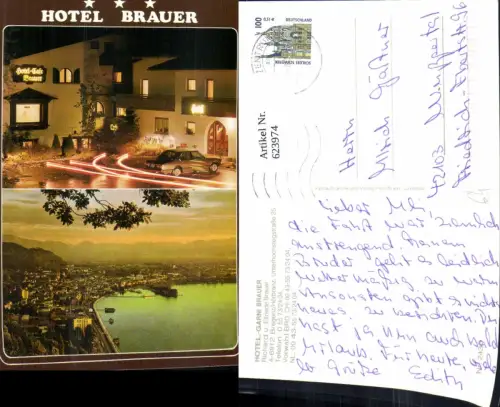 623974,Mehrbild Ak Bregenz Hörbranz Hotel Garni Brauer