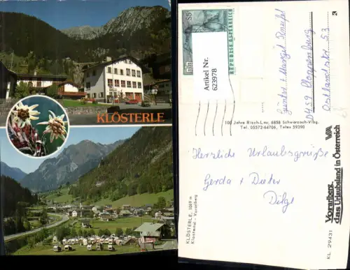 623978,Mehrbild Ak Klösterle Klostertal Edelweiß