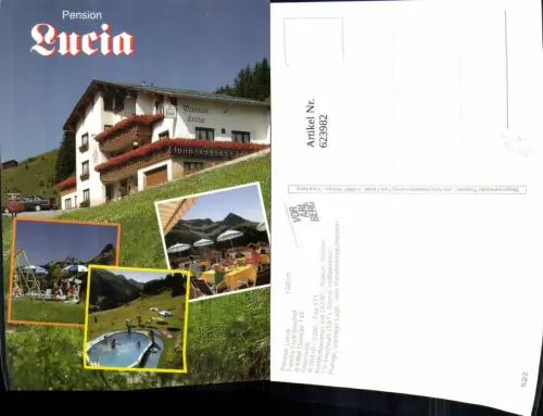 623982,Mehrbild Ak Damüls Pension Lucia