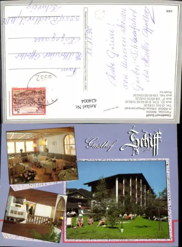 624004,Mehrbild Ak Hittisau Bregenzerwald Gasthof Schiff
