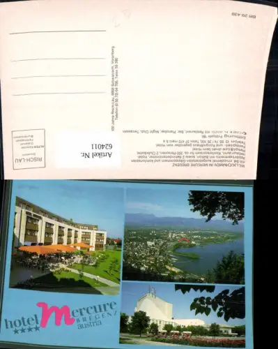 624011,Mehrbild Ak Bregenz Hotel Mercure