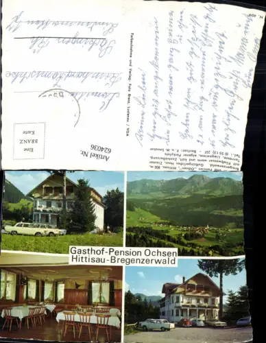 624036,Mehrbild Ak Hittisau Gasthof Pension Ochsen