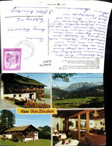 624037,Mehrbild Ak Schwarzenberg Bregenzerwald Haus Vier Lärchen