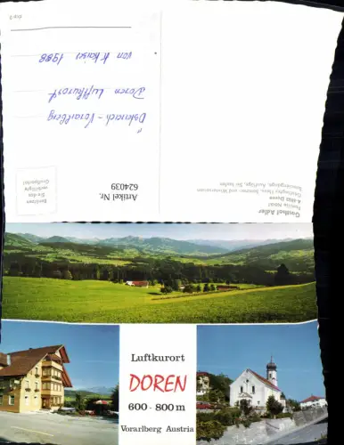 624039,Mehrbild Ak Doren Gasthof Adler