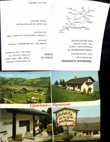 624040,Mehrbild Ak Reifensberg Bregenzerwald Gästehaus Alpenrose