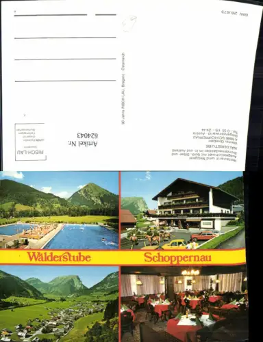 624043,Mehrbild Ak Schoppernau Restaurant Metzgerei Wälderstube Reiten Pferde