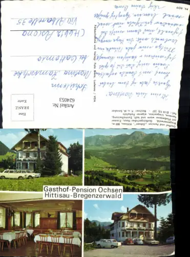 624053,Mehrbild Ak Hittisau Gasthof Pension Ochsen