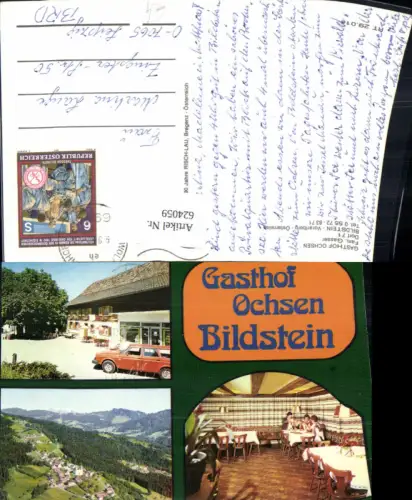 624059,Mehrbild Ak Gemeinde Bildstein Gasthof Ochsen