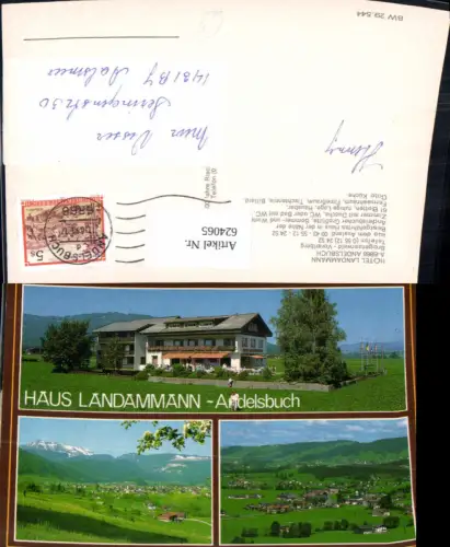 624065,Mehrbild Ak Andelsbuch Hotel Landammann