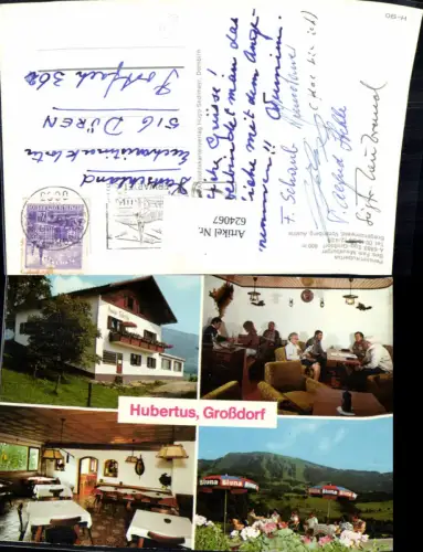 624067,Mehrbild Ak Egg Großdorf Pension Hubertus