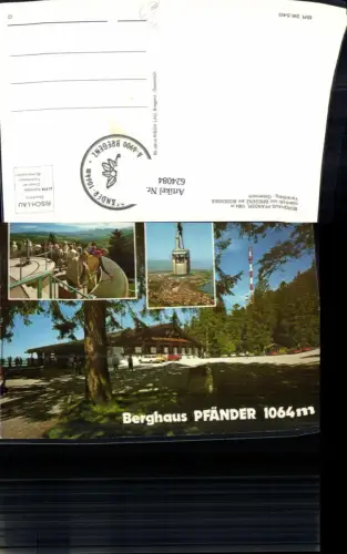 624084,Mehrbild Ak Bregenz a. Bodensee Berghaus Pfänder Seilbahn Gondel