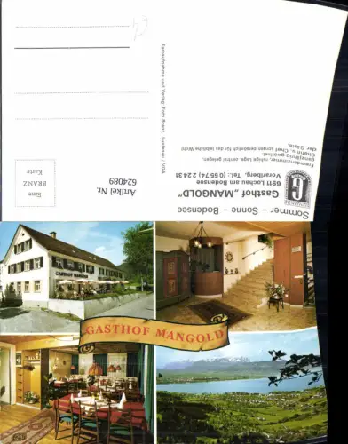 624089,Mehrbild Ak Lochau a. Bodensee Gasthof Mangold