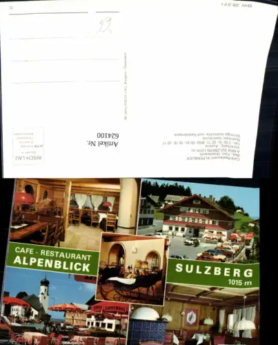 624100,Mehrbild Ak Sulzberg Cafe Restaurant Alpenblick VW Käfer