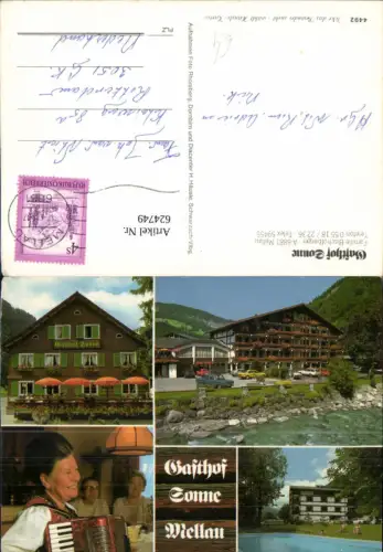 624749,Mehrbild Ak Mellau Gasthof Sonne