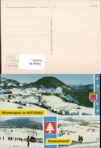 624755,Mehrbild Ak Hittisau Bregenzerwald Wintersport Skilift