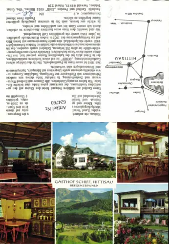 624760,Mehrbild Ak Hittisau Gasthof Schiff Bregenzerwald