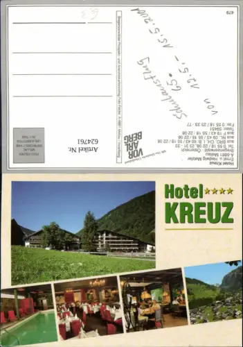 624761,Mehrbild Ak Mellau Hotel Kreuz