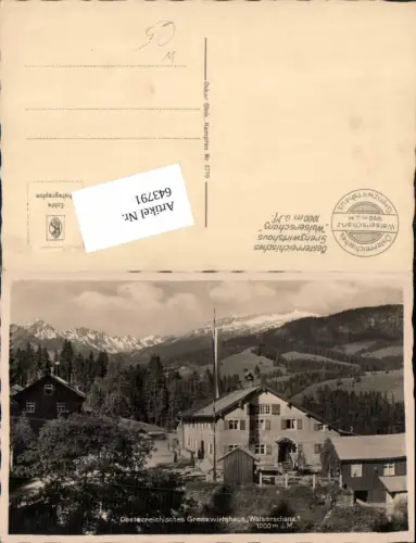 643791,Österreichisches Grenzwirtshaus Riezlern Walserschanz