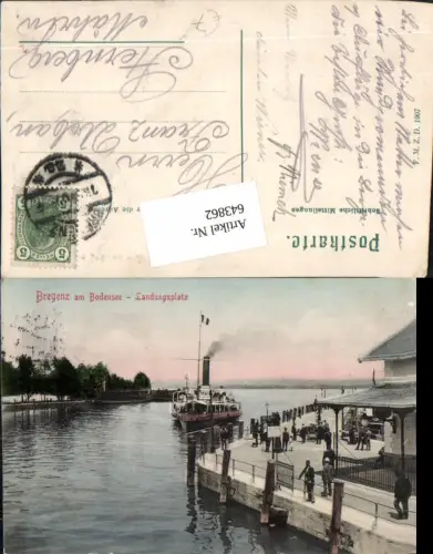 643862,Bregenz am Bodensee Landungsplatz Hafen Dampfer Schiff