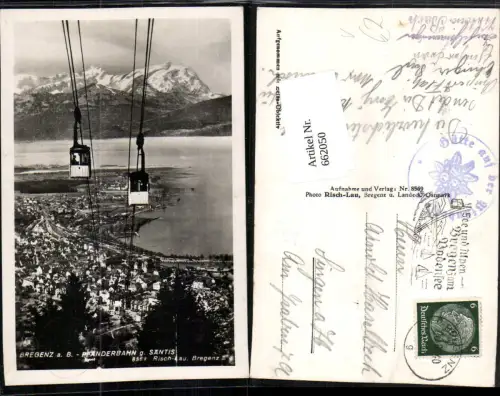 662050,Foto Ak Bregenz a. Bodensee Pfänderbahn Säntis pub Risch-Lau 8569