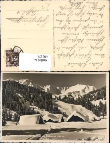 662175,Kl. Walsertal Melköde mit Grünhorn u. Steinmandl Mittelberg