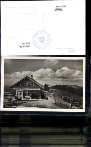 665456,Foto Ak Bregenz a. Bodensee Pfänderspitze mit Hochberg