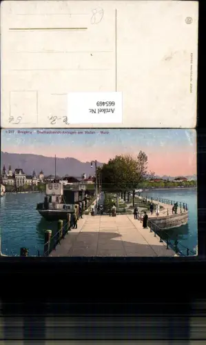 665469,Bregenz a. Bodensee Drathschmidt-Anlagen a. Hafen Molo Schiff