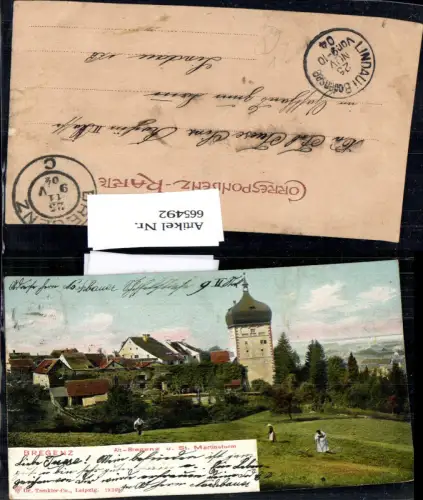 665492,Litho Bregenz Alt-Bregenz u. St Martinsturm pub Dr. Trenkler Co 19249