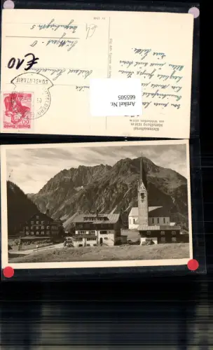 665505,Foto Ak Mittelberg Kleinwalsertal mit Widderstein