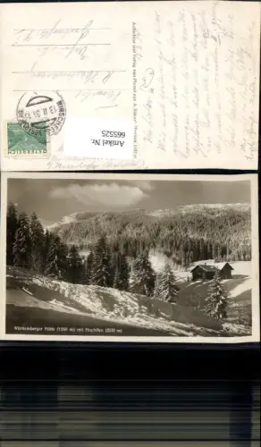 665525,Foto Ak Württemberger Haus Hirschegg Mittelberg mit Hochifen