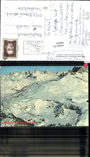 666595,Körbersee Schröcken Skigebiet Winteransicht Saloberkopf