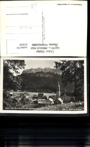 672928,Foto Ak Bezau mit Canisfluh im Bregenzerwald pub Risch-Lau 1826