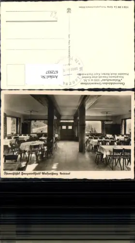 672937,Foto Ak Grenzwirtshaus Walserschanz Speisesaal Interieur Riezlern Mittelberg