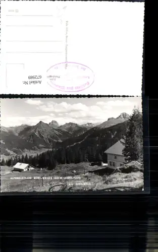 672989,Foto Ak Au Bregenzerwald Alpengasthaus Edelweiss Kanisfluh