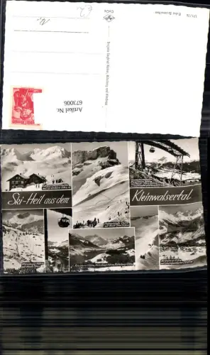 673006,Mehrbild Ak Kleinwalsertal Riezlern Mittelberg Kanzelwandbahn Wintersport