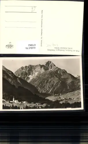 673062,Foto Ak Blick auf Riezlern Mittelberg Hirschegg Kleinwalsertal