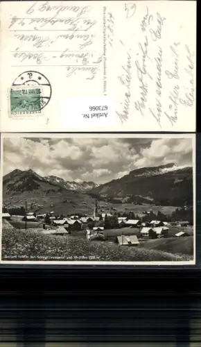 673066,Riezlern Mittelberg mit Schwarzwassertal u. Hochifen