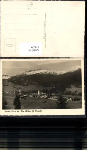 673070,Foto Ak Riezlern Mittelberg mit Ifen Kleinwalsertal
