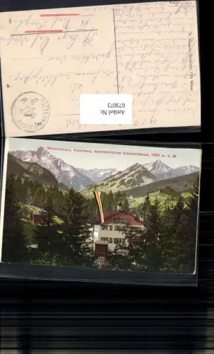 673073,Walserschanz Grenzwirtshaus Grenze Riezlern Mittelberg