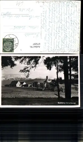 673297,Foto Ak Sulzberg Ansicht m. Kirche