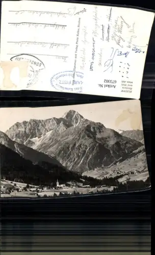 673302,Foto Ak Kleinwalsertal Riezlern Hirschegg Mittelberg Widderstein