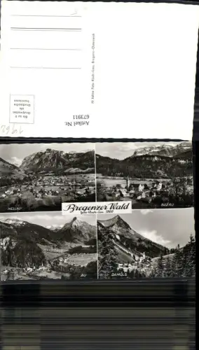 673911,Mehrbild Ak Bregenzer Wald Mellau Bezau Au Damüls