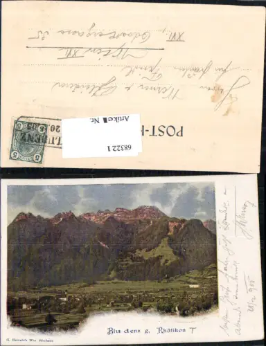 683221 Bludenz g. Rhätikon pub Heinzle 1905