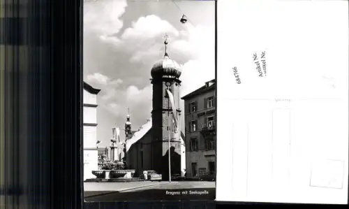 684766 Bregenz am Bodensee Seekapelle Oldtimer Auto