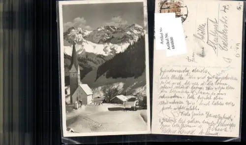 684800 Mittelberg Kirche Kleinwalsertal