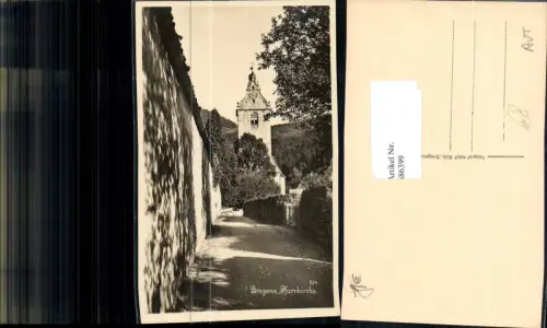 686399 Bregenz am Bodensee Pfarrkirche Straßenansicht