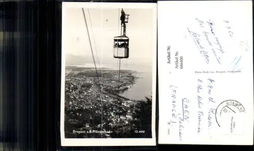 686400 Bregenz am Bodensee Pfänderbahn Seilbahn