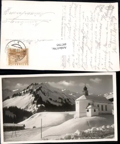 697795 Kirche in Baad Kleinwalsertal Riezlern Hirschegg