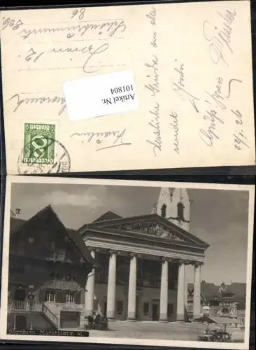 101804,Dornbirn Marktplatz Rotes haus 1925